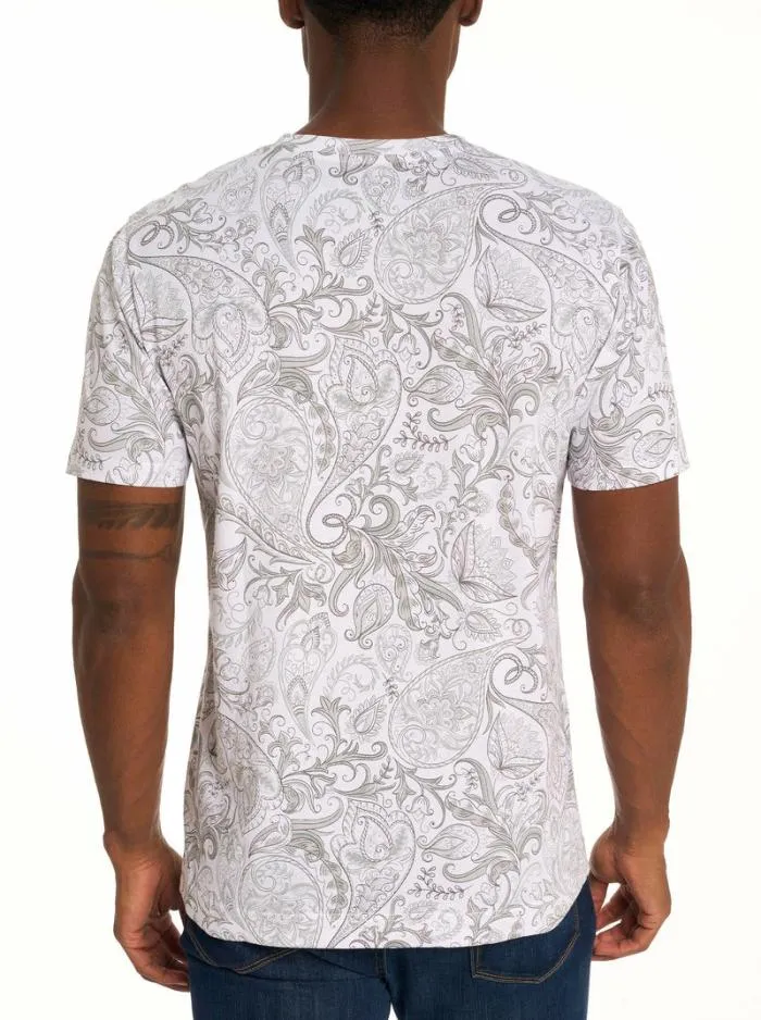 Robert Graham Polos and TShirts Men Swanson TShirt Lightblue
