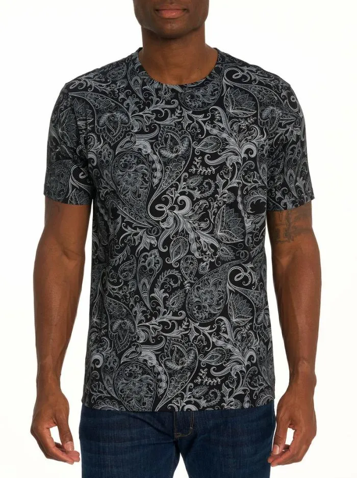 Robert Graham Polos and TShirts Men Swanson TShirt Lightblue