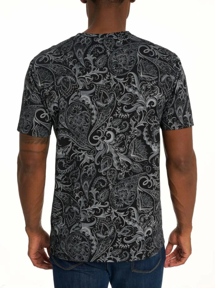 Robert Graham Polos and TShirts Men Swanson TShirt Lightblue