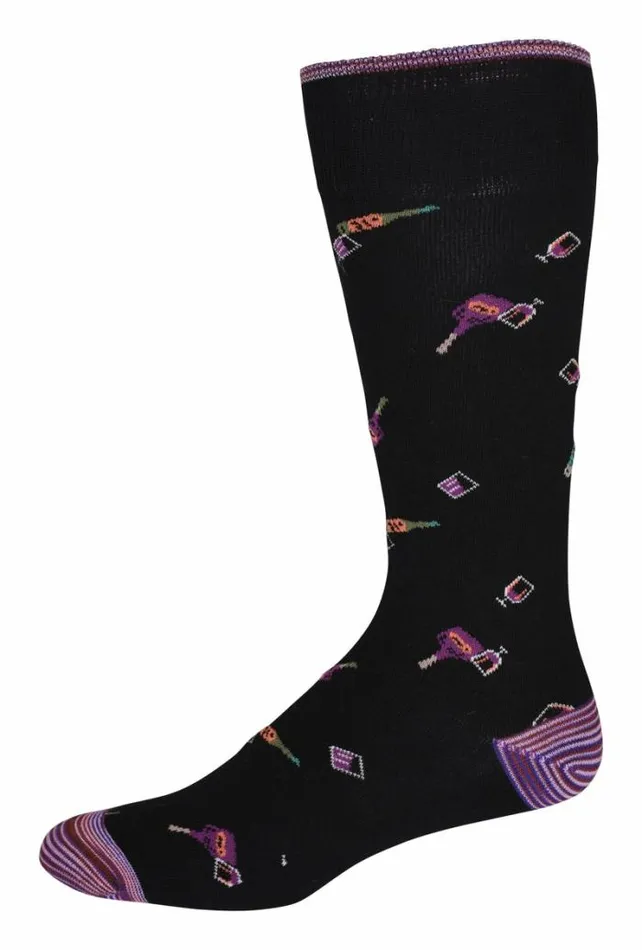 Robert Graham Socks Men GoodNight Sock Black
