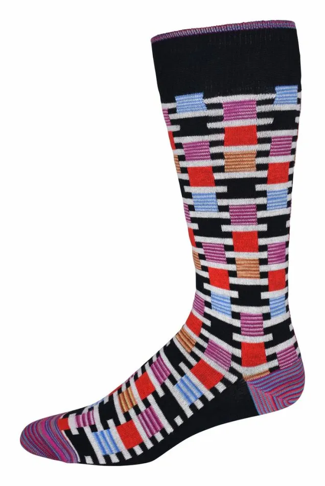 Robert Graham Socks Men Koa Sock Navy