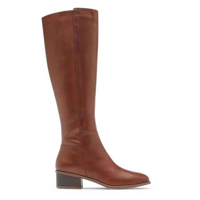 Rockport Boots and Booties Women Evalyn Tall Boot Saddle Lthr
