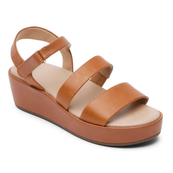 Rockport Sandals and Wedges Women Aubriella Sandal Tan