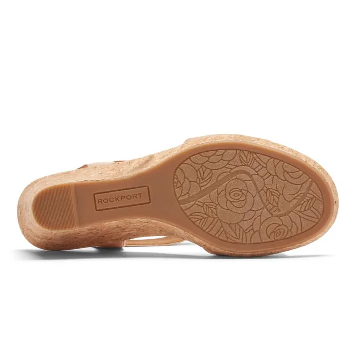 Rockport Sandals and Wedges Women Blanca TStrap Sandal Macademia Rockport Sandals and Wedges Women Blanca TStrap Sandal Macademia