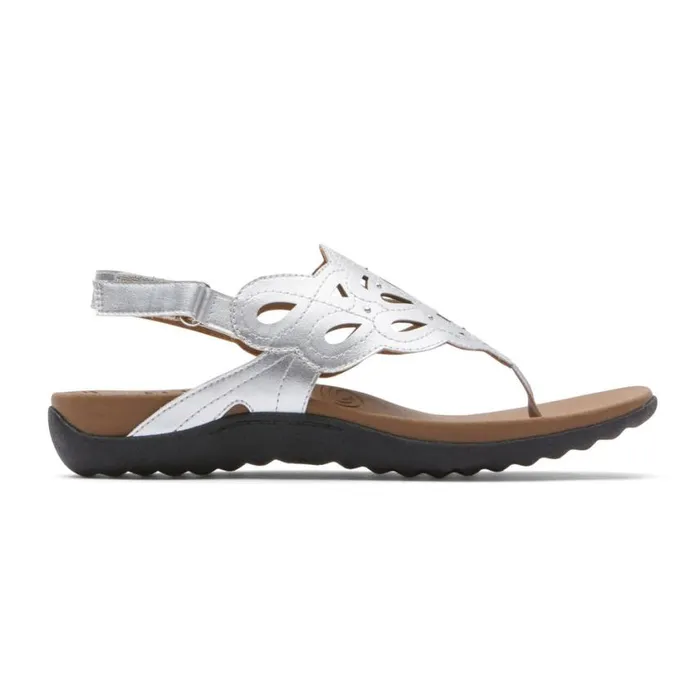 Rockport Sandals and Wedges Women Ridge Slingback Sandal Silver