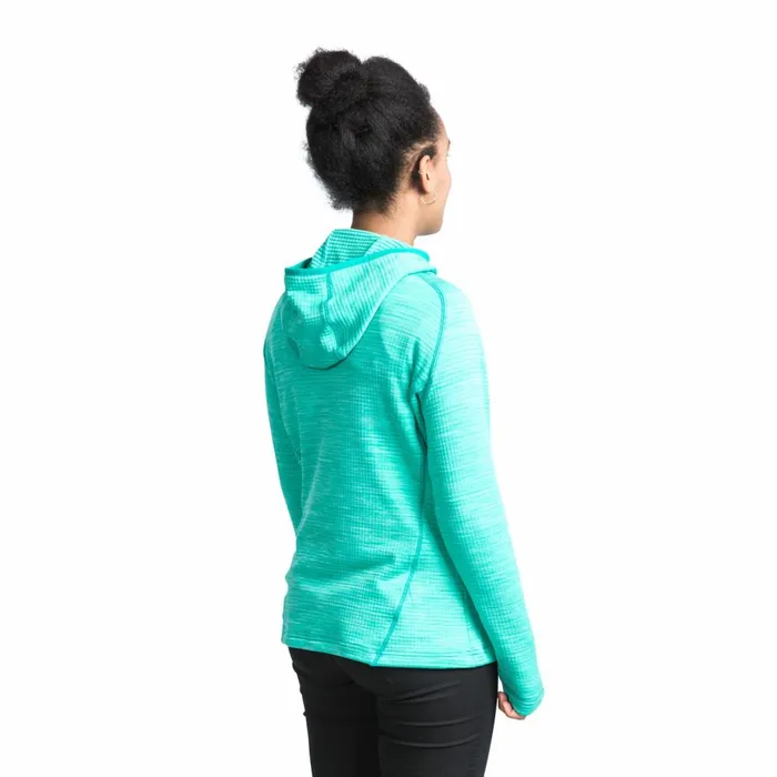 Romina Hooded Fleece Lagoon Marl Women Trespass Fleece