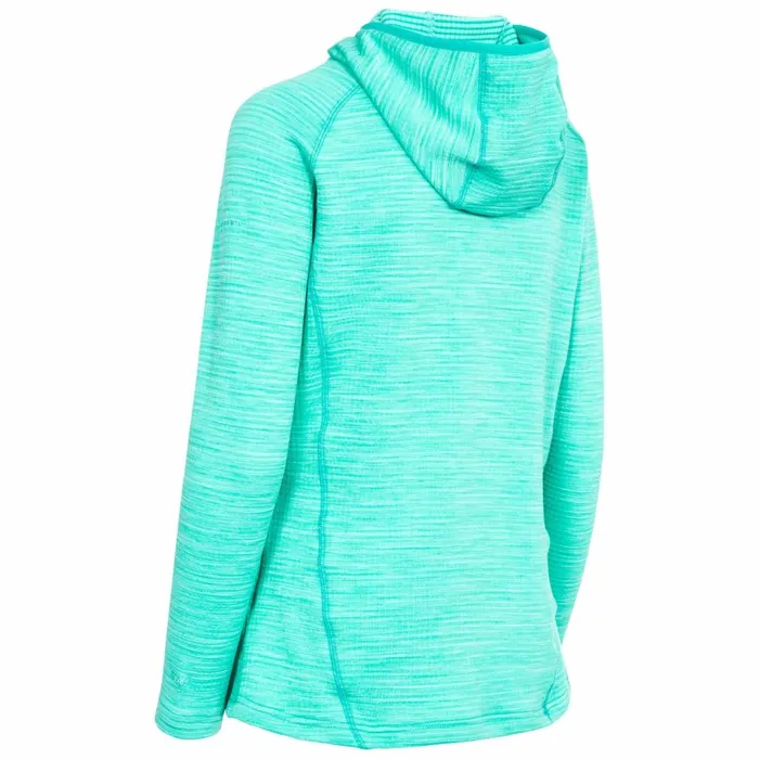 Romina Hooded Fleece Lagoon Marl Women Trespass Fleece