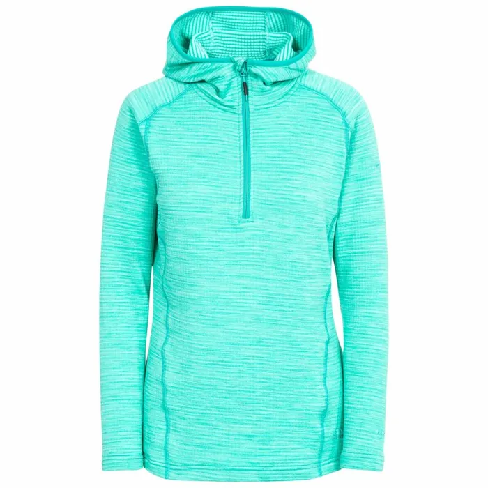 Romina Hooded Fleece Lagoon Marl Women Trespass Fleece