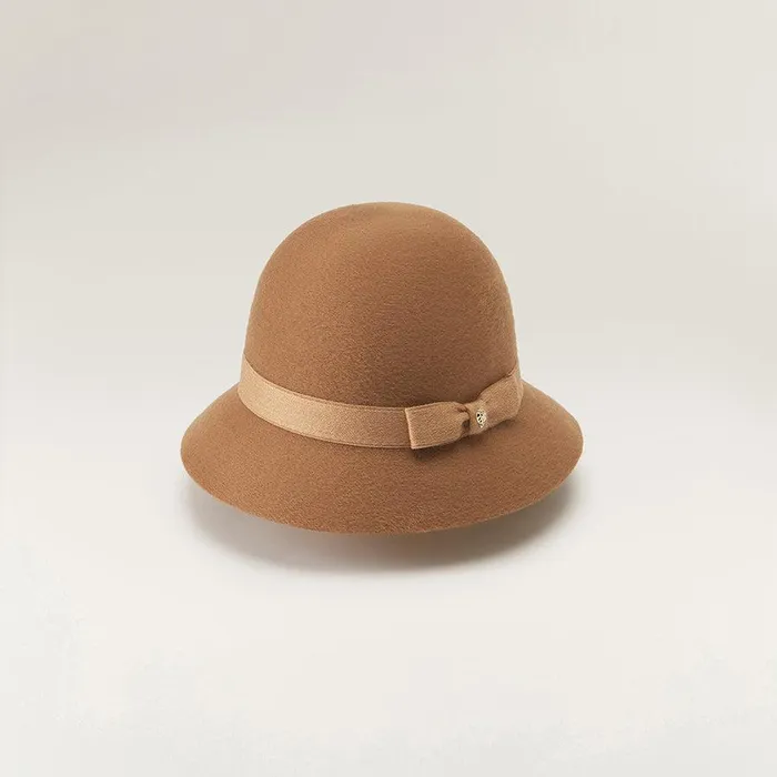 Round Crown Hats Helen Kaminski Alfreda 6 Camel