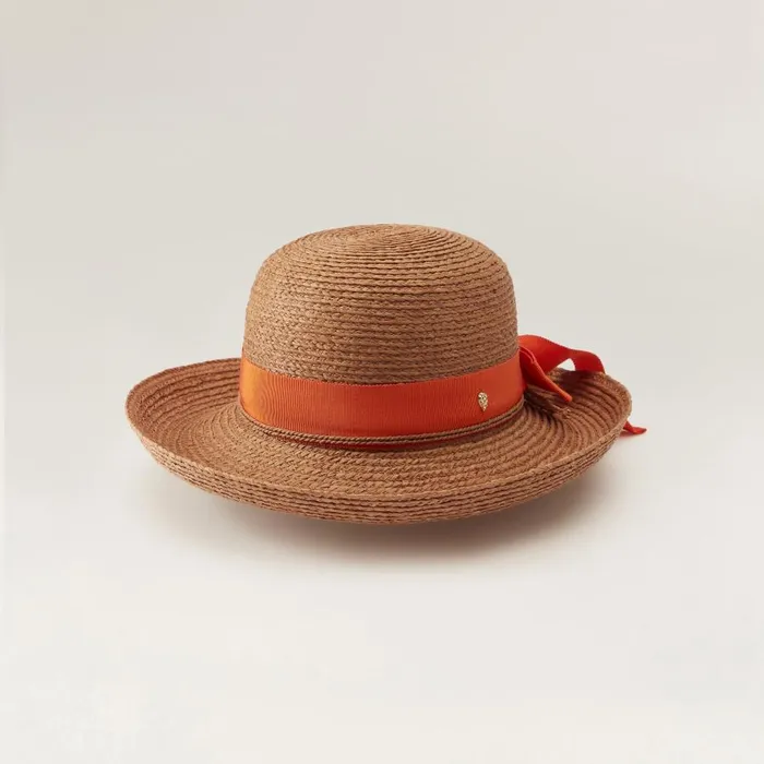 Round Crown Hats Helen Kaminski Newport Sb Nougat Sunset