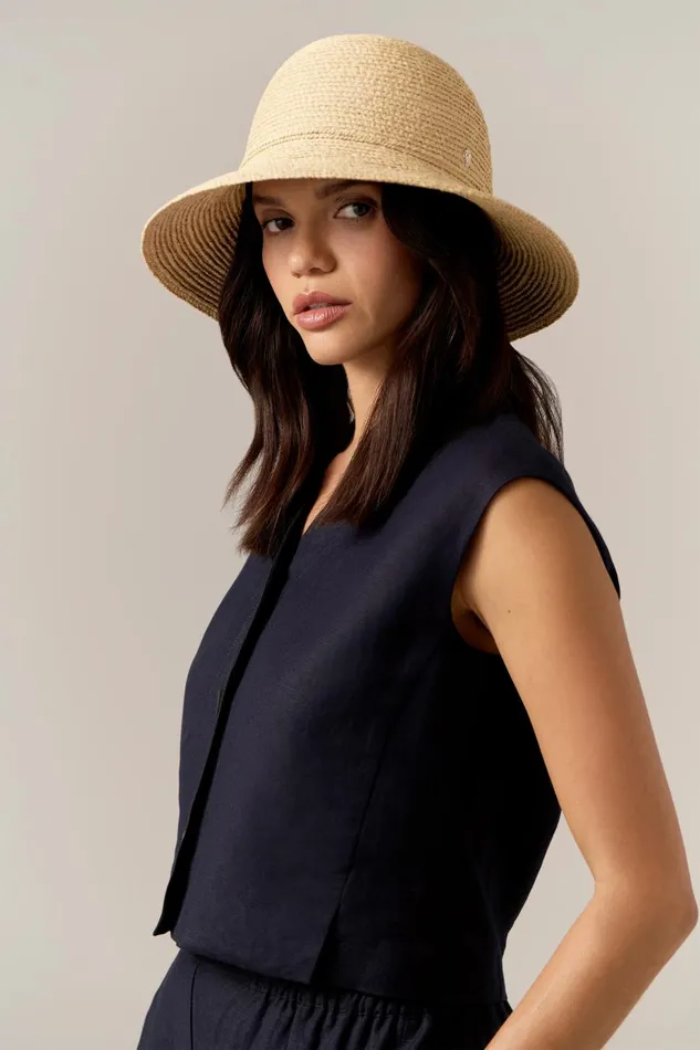 Round Crown Hats Helen Kaminski Prima 8 Natural