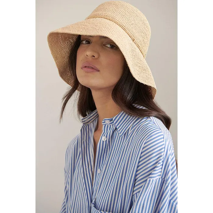 Round Crown Hats Helen Kaminski Provence 10 Natural