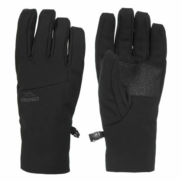 Royce Unisex Softshell Gloves Black MenWomen Trespass Gloves