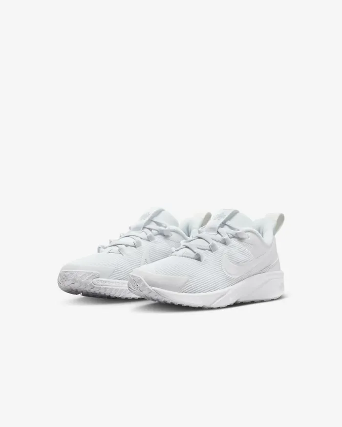 Running Kids Nike Star Runner 4 Whitewhitepure Platinumwhite