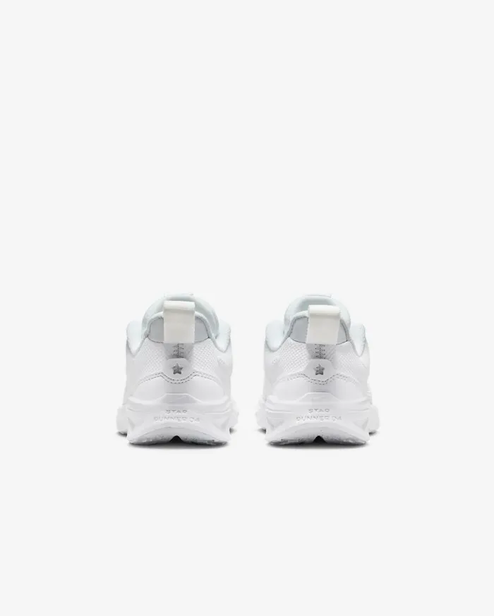 Running Kids Nike Star Runner 4 Whitewhitepure Platinumwhite