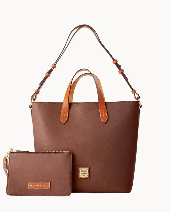 Saffiano Lilliana With Pouch Amber Women Dooney and Bourke Satchels Saffiano Lilliana With Pouch Amber Women Dooney and Bourke Satchels