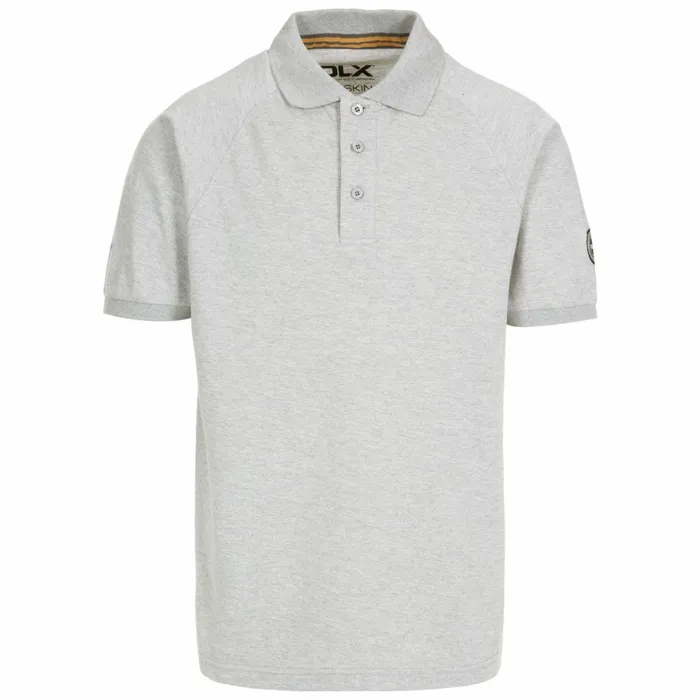 Sanderson DLX Polo Shirt Grey Marl Men Trespass TShirts