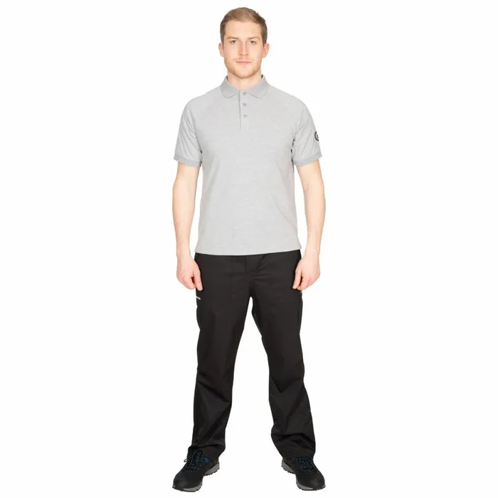 Sanderson DLX Polo Shirt Grey Marl Men Trespass TShirts