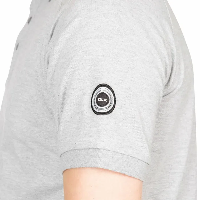 Sanderson DLX Polo Shirt Grey Marl Men Trespass TShirts