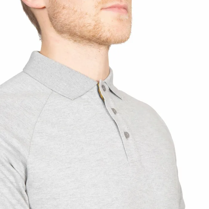 Sanderson DLX Polo Shirt Grey Marl Men Trespass TShirts