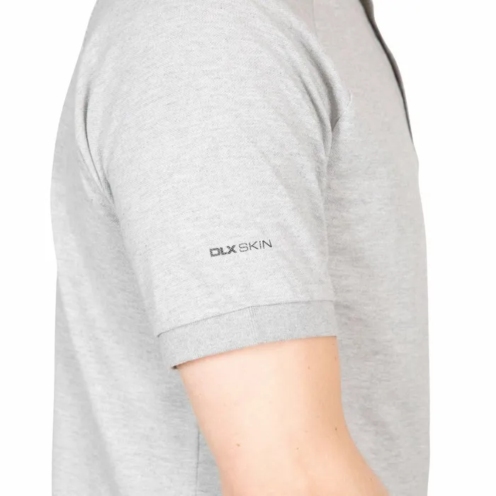 Sanderson DLX Polo Shirt Grey Marl Men Trespass TShirts