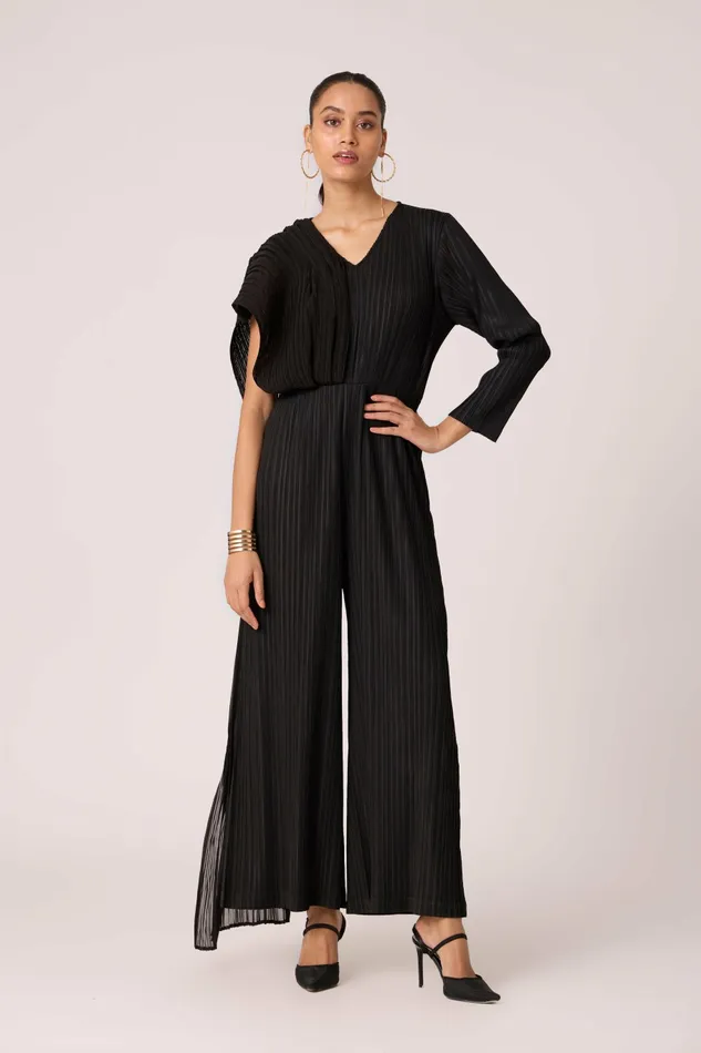 Scarlet Sage CoOrd Sets Analise Drape Jumpsuit 8211 Black 8211 Women