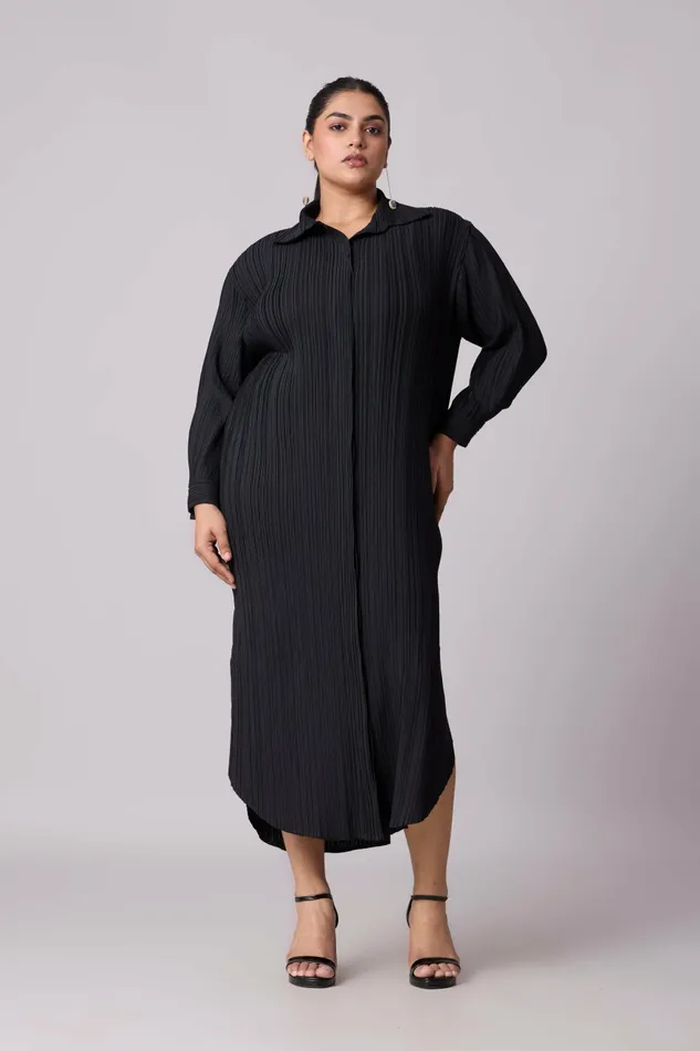 Scarlet Sage Dresses Catherine Shirt Dress 8211 Black 8211 Women