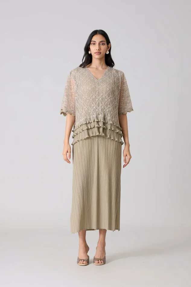 Scarlet Sage Dresses Gaby Dress 8211 Oyster 8211 Women