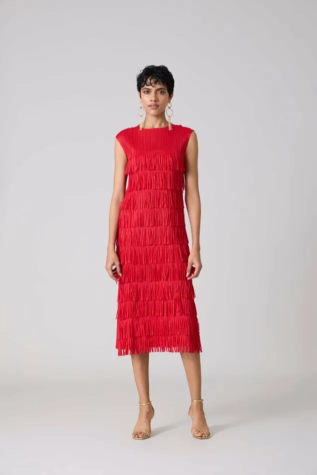 Scarlet Sage Dresses Gisa Dress 8211 Red 8211 Women