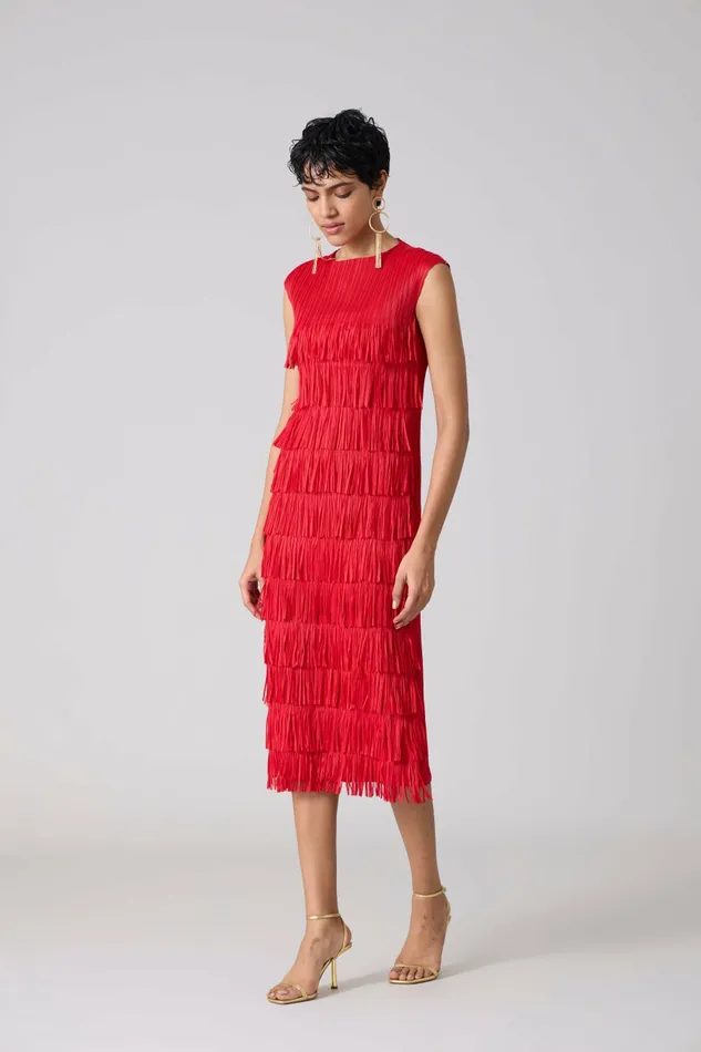 Scarlet Sage Dresses Gisa Dress 8211 Red 8211 Women