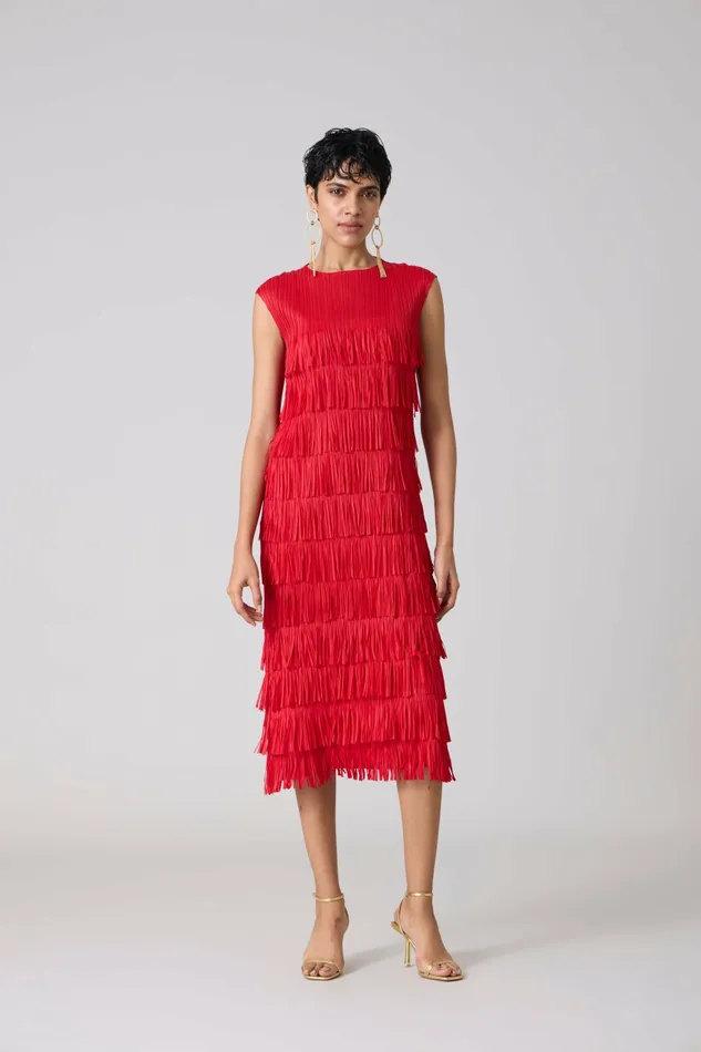 Scarlet Sage Dresses Gisa Dress 8211 Red 8211 Women