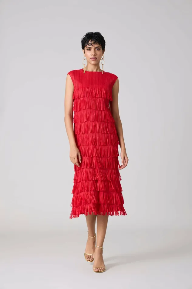 Scarlet Sage Dresses Gisa Dress 8211 Red 8211 Women