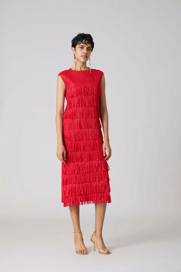 Scarlet Sage Dresses Gisa Dress 8211 Red 8211 Women
