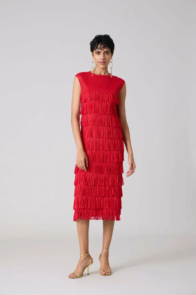 Scarlet Sage Dresses Gisa Dress 8211 Red 8211 Women
