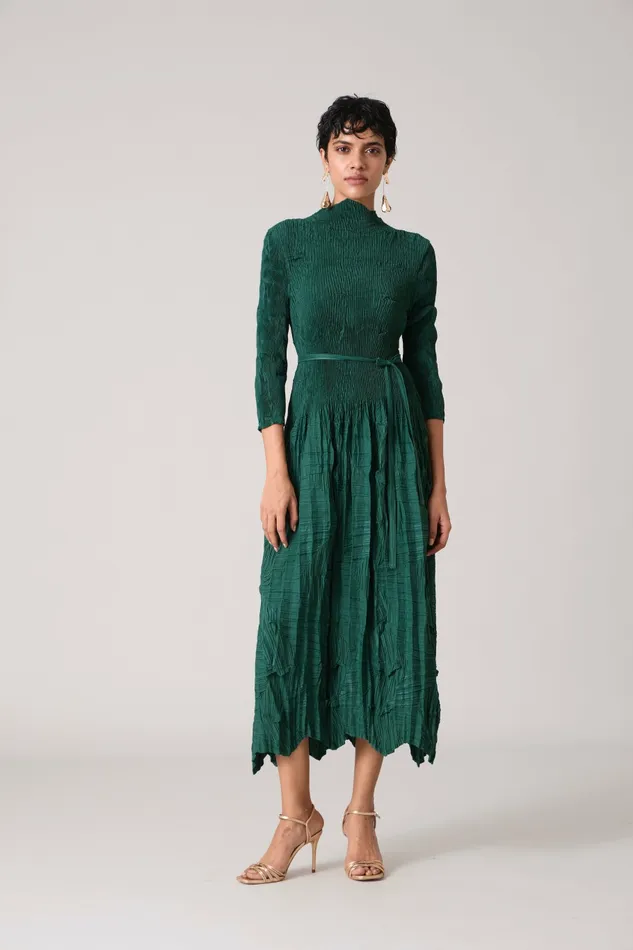 Scarlet Sage Dresses Vida Dress 8211 Dark Green 8211 Women