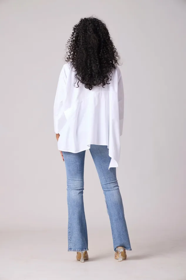 Scarlet Sage Tops Ayaka Shirt 8211 Bright White 8211 Women