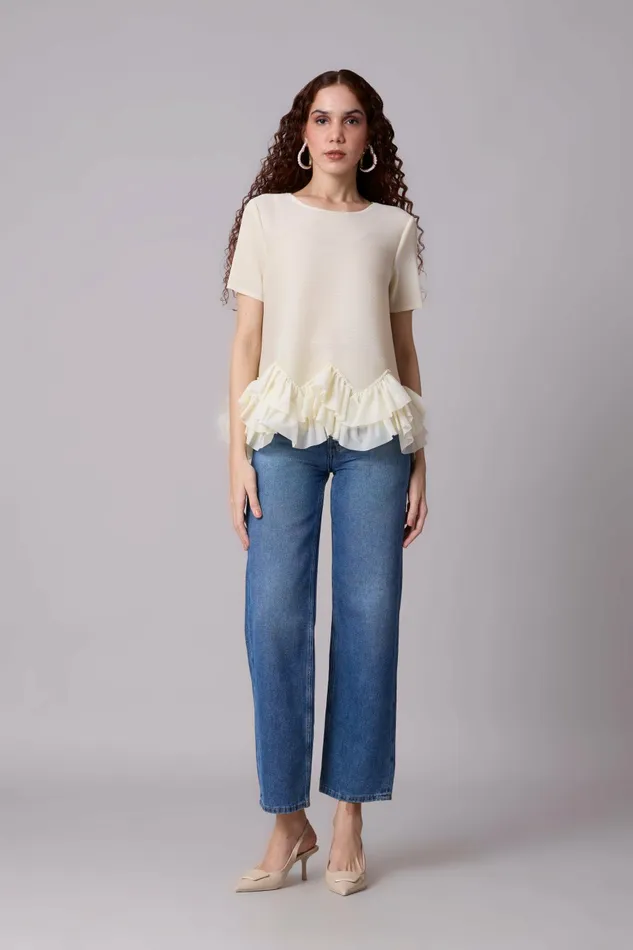 Scarlet Sage Tops Carli Top 8211 Buttercream 8211 Women