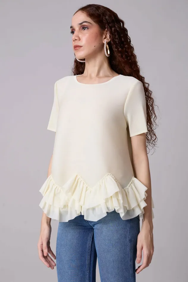 Scarlet Sage Tops Carli Top 8211 Buttercream 8211 Women