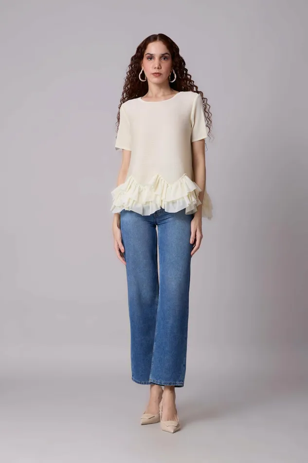 Scarlet Sage Tops Carli Top 8211 Buttercream 8211 Women