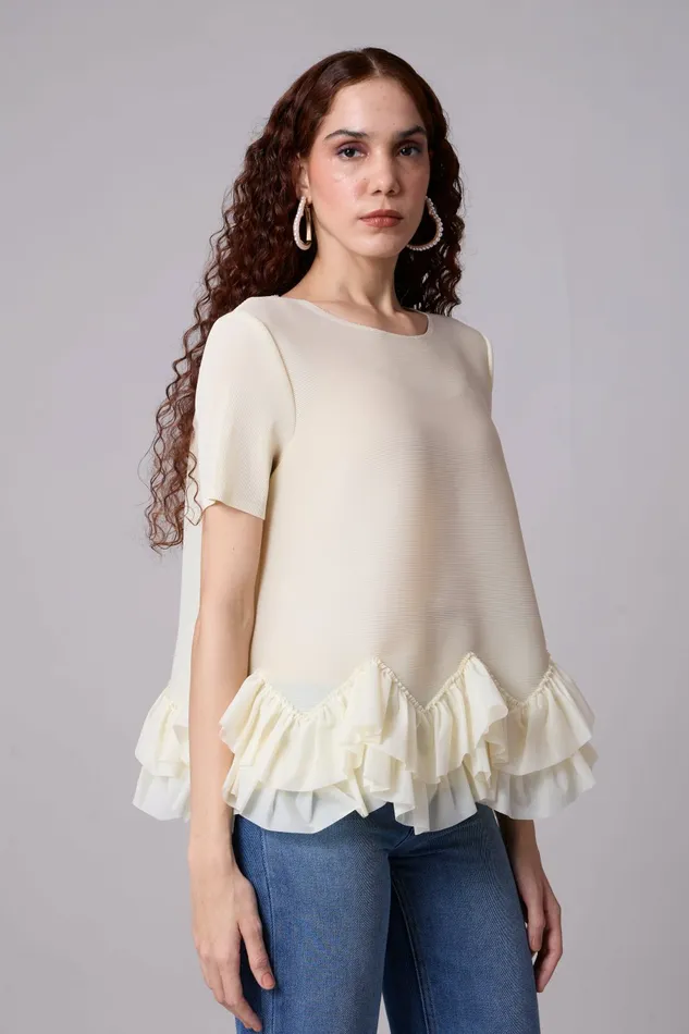 Scarlet Sage Tops Carli Top 8211 Buttercream 8211 Women