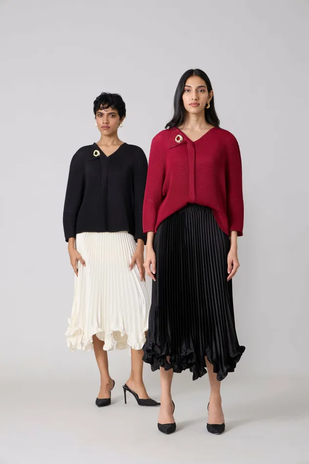 Scarlet Sage Tops Eres Top 8211 Maroon 8211 Women