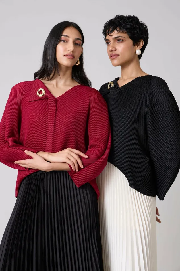 Scarlet Sage Tops Eres Top 8211 Maroon 8211 Women