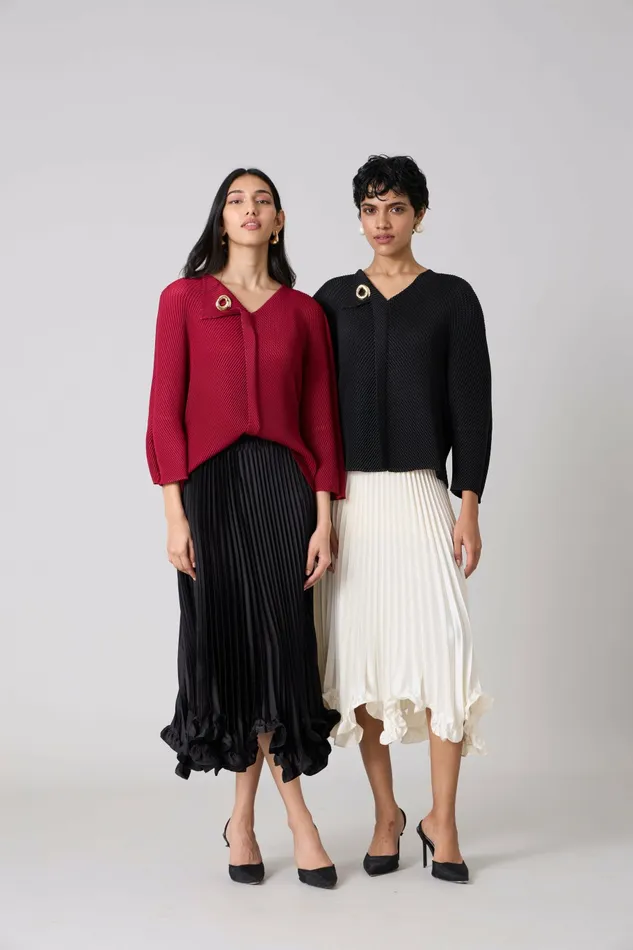 Scarlet Sage Tops Eres Top 8211 Maroon 8211 Women