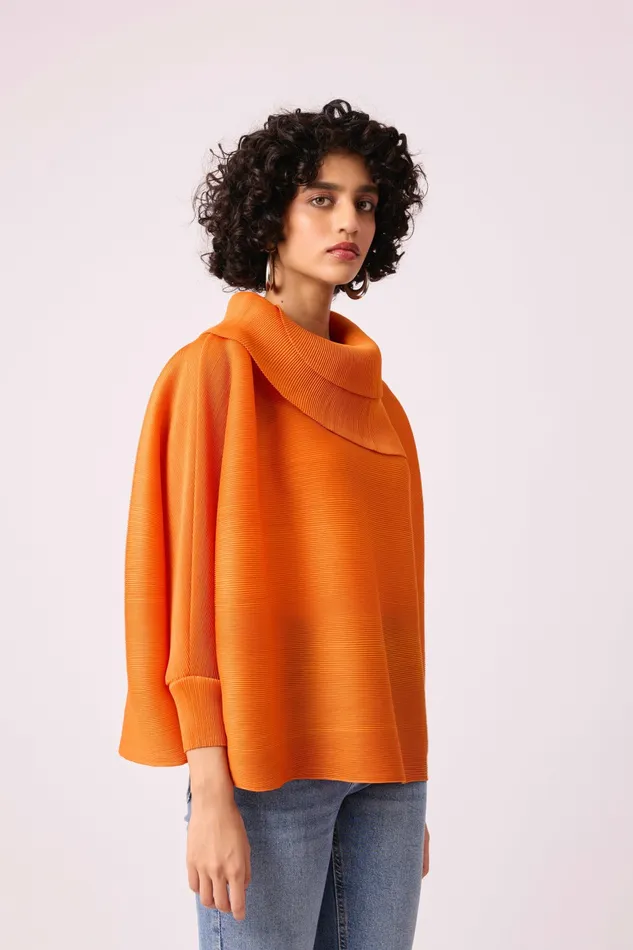 Scarlet Sage Tops Sloane Batwing Top 8211 Orange 8211 Women