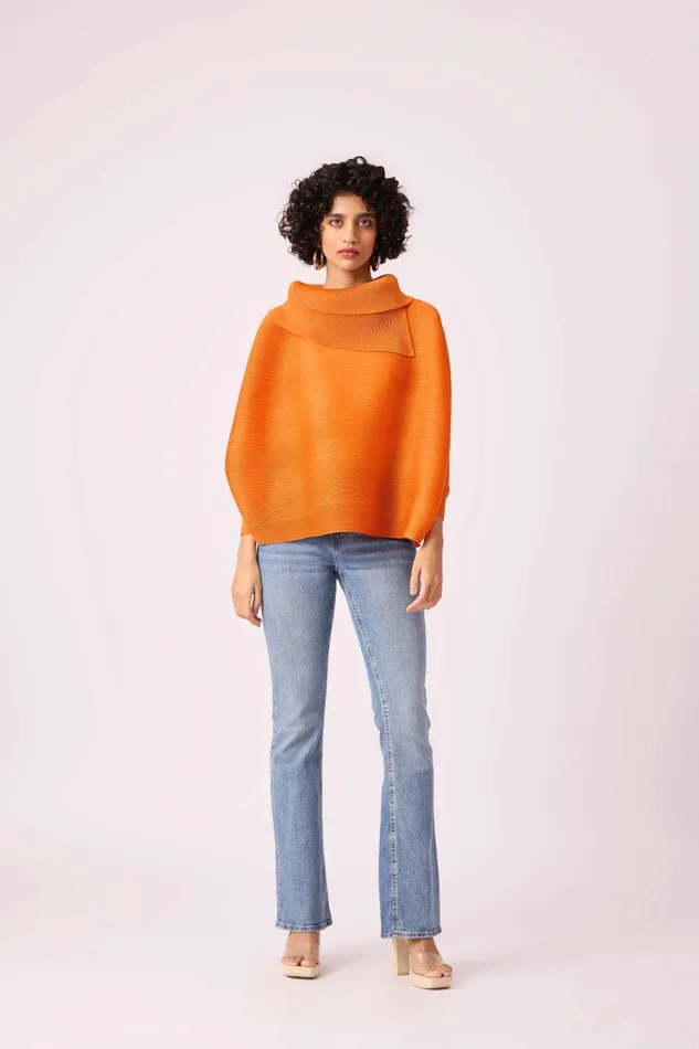 Scarlet Sage Tops Sloane Batwing Top 8211 Orange 8211 Women