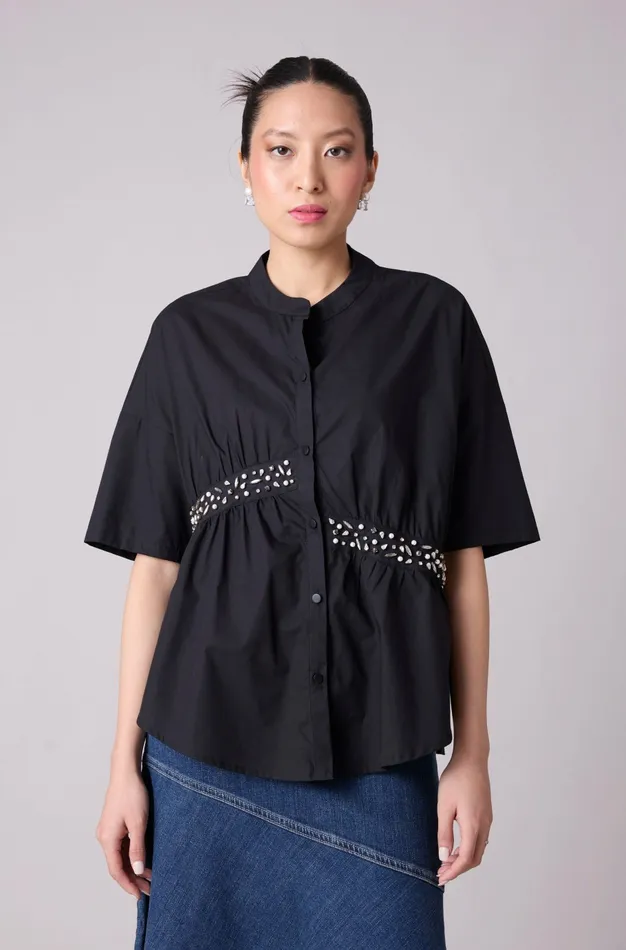 Scarlet Sage Tops Tatum Shirt 8211 Black 8211 Women