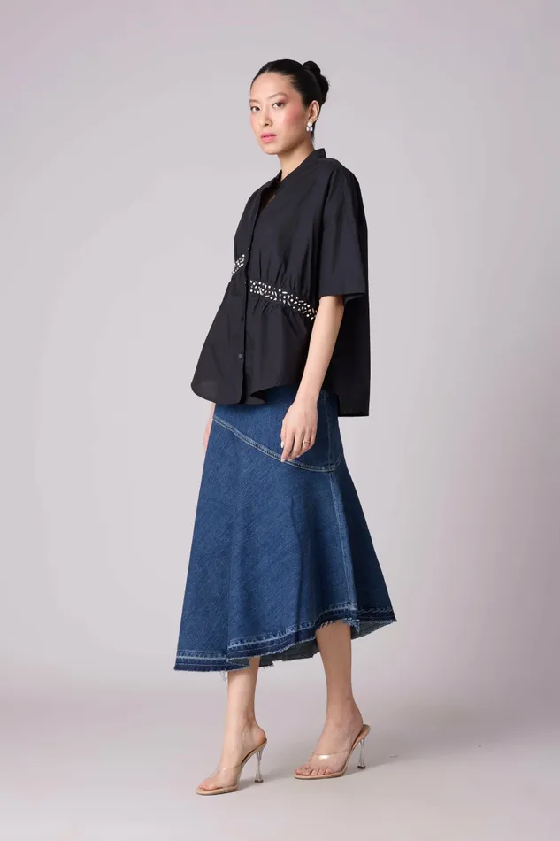 Scarlet Sage Tops Tatum Shirt 8211 Black 8211 Women