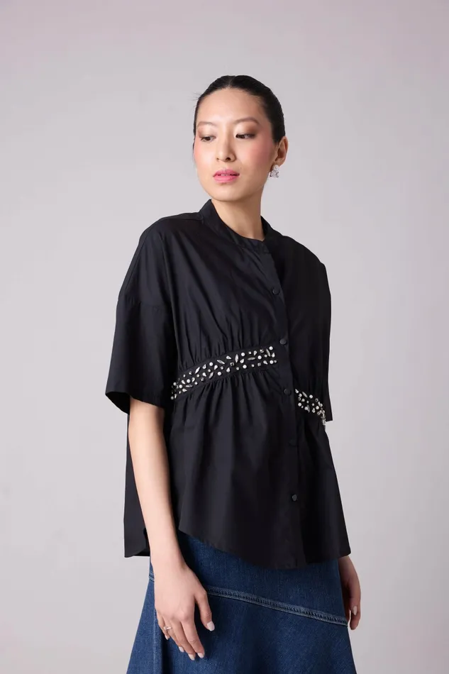 Scarlet Sage Tops Tatum Shirt 8211 Black 8211 Women