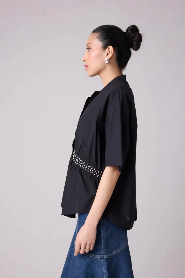 Scarlet Sage Tops Tatum Shirt 8211 Black 8211 Women