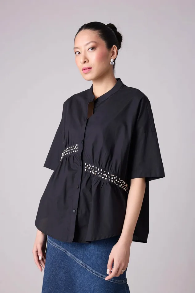 Scarlet Sage Tops Tatum Shirt 8211 Black 8211 Women